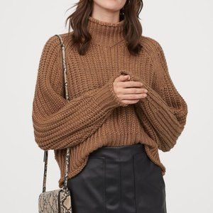 H&M Brown Chunky Knit Sweater